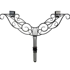 24" Antler Black Decorative Adjustable Wreath Hanger