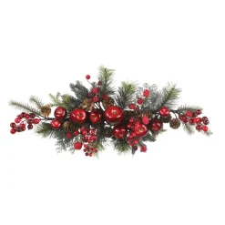 30" Apple And Berry Artificial Christmas Swag, Unlit