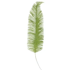 24" Artificial Metallic Green Palm Frond Floral Spray