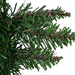 Artificial Pine Heart Shaped Wreath With Ground Stakes, 25-Inch, Unlit
