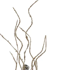 36" Artificial Silver And Gold Glitter Drenched Christmas Twig Spray