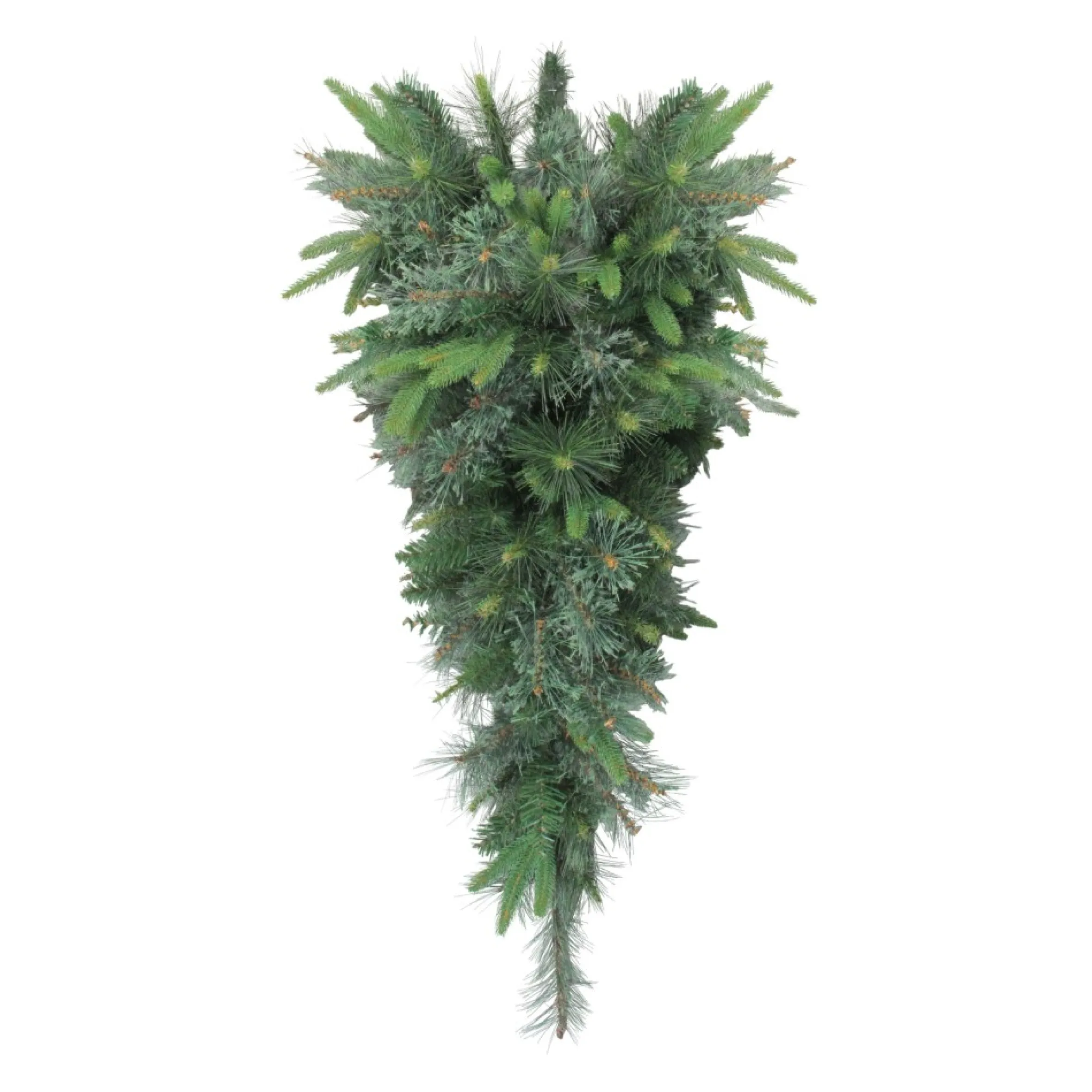 36" Ashcroft Cashmere Pine Artificial Christmas Teardrop Swag, Unlit