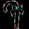 12" Battery Operated Led Candy Cane Christmas Window Silhouette Decoration