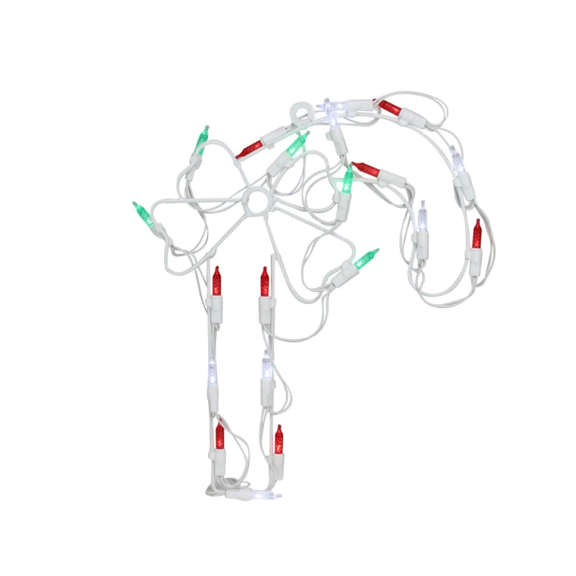 12" Battery Operated Led Candy Cane Christmas Window Silhouette Decoration