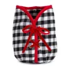 9" Black And White Gingham Christmas Tree Pot Cover