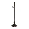 22.25" Black Antique Finish Wreath Holder With Hook