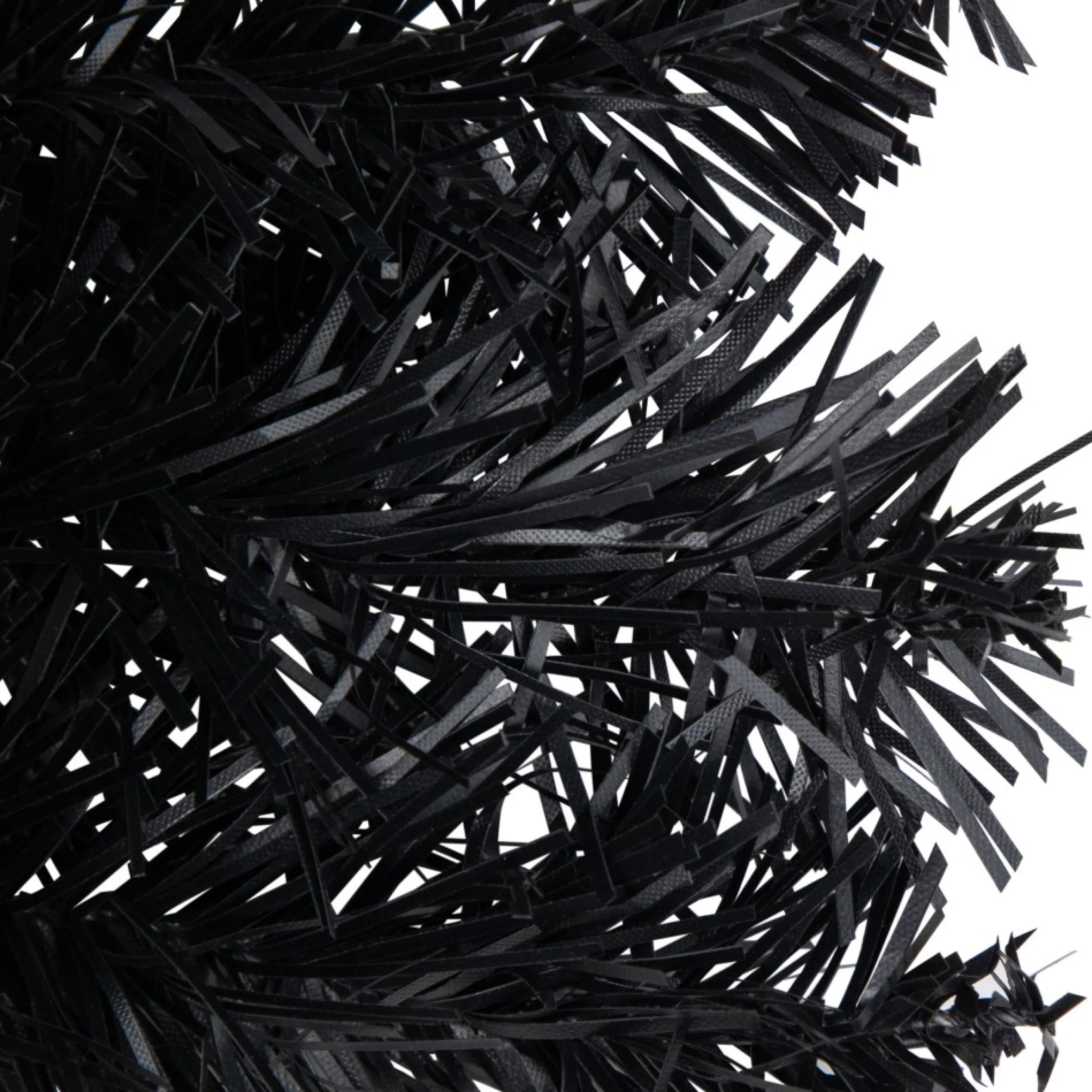 24" Black Colorado Spruce Artificial Halloween Wreath, 24-Inch, Unlit