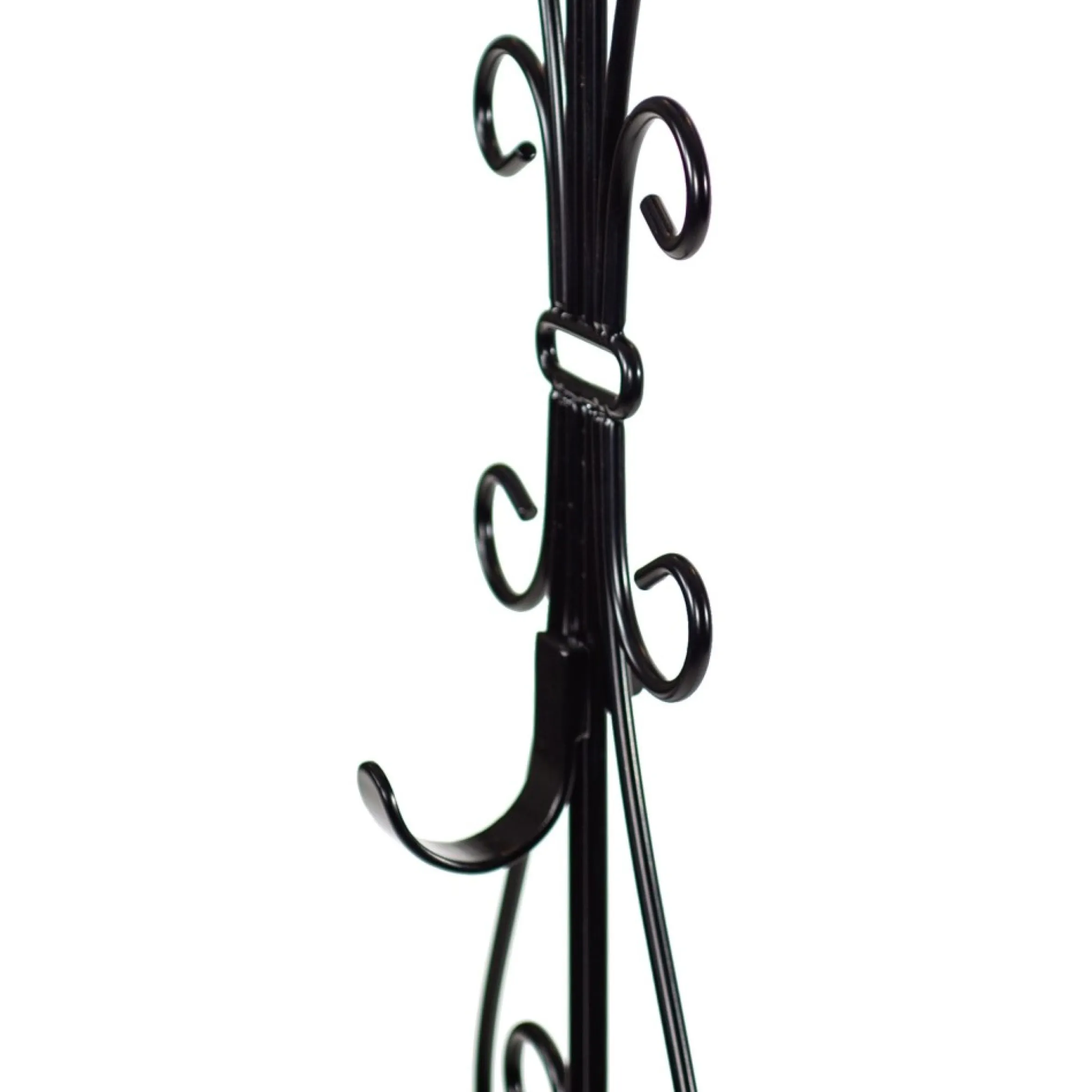 19.5" Black Decorative Adjustable Wreath Hanger