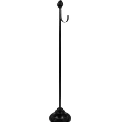 30" Black Metal Christmas Wreath Hanger Stand