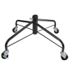 Black Metal Rolling Christmas Tree Stand For 6.5'-7.5' Artificial Trees