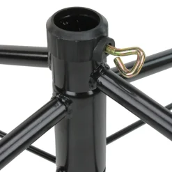 Black Metal Rolling Christmas Tree Stand For 6.5'-7.5' Artificial Trees
