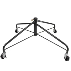 Black Rolling Artificial Christmas Tree Stand , 9'-12' Trees