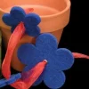 Blue Colored Felt Flower Christmas Special Assortment 8"