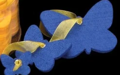 Blue Felt Butterfly Assortment Special Christmas 8"