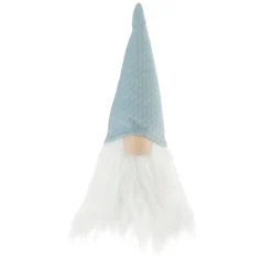 8" Blue Plush Gnome Tabletop Christmas Decoration