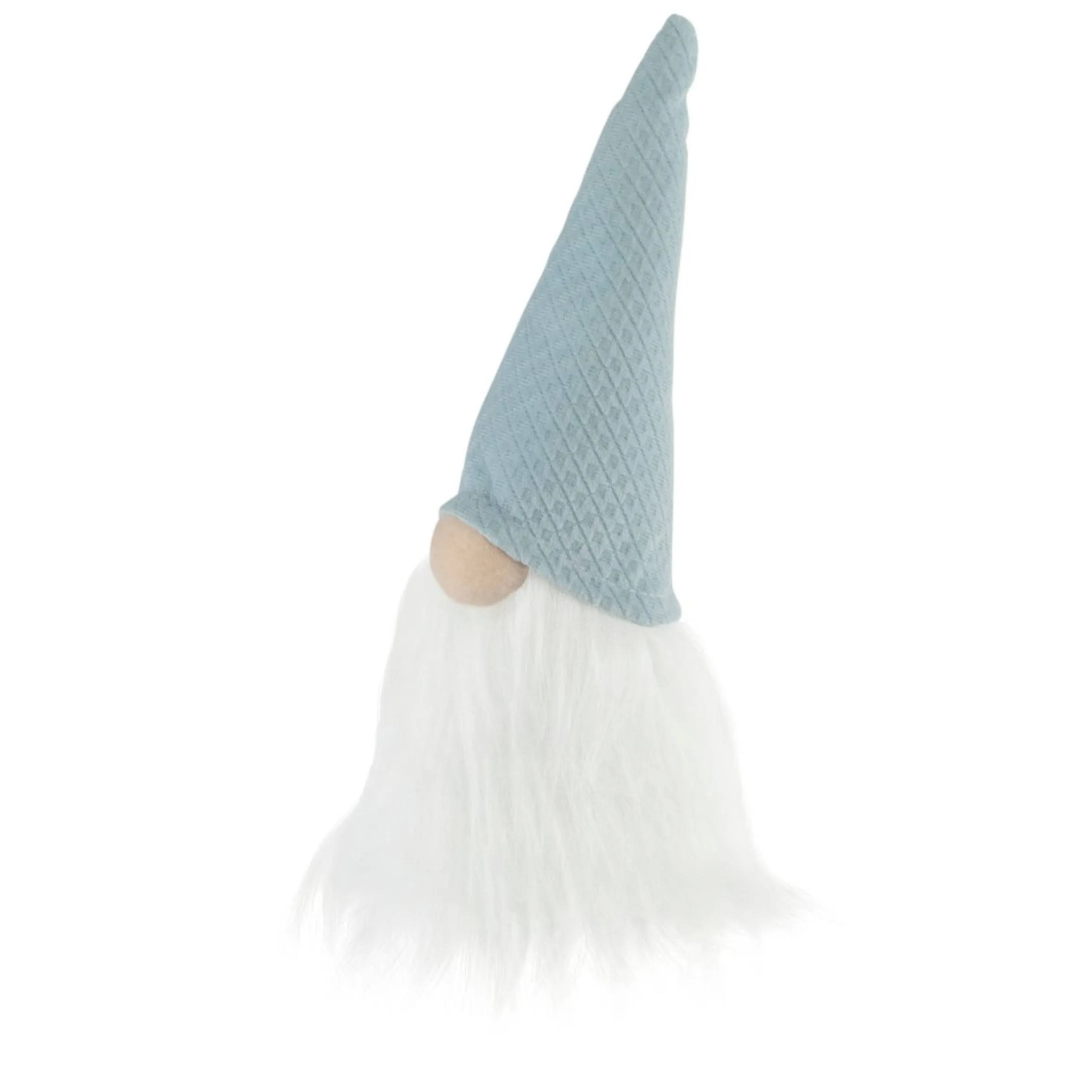8" Blue Plush Gnome Tabletop Christmas Decoration