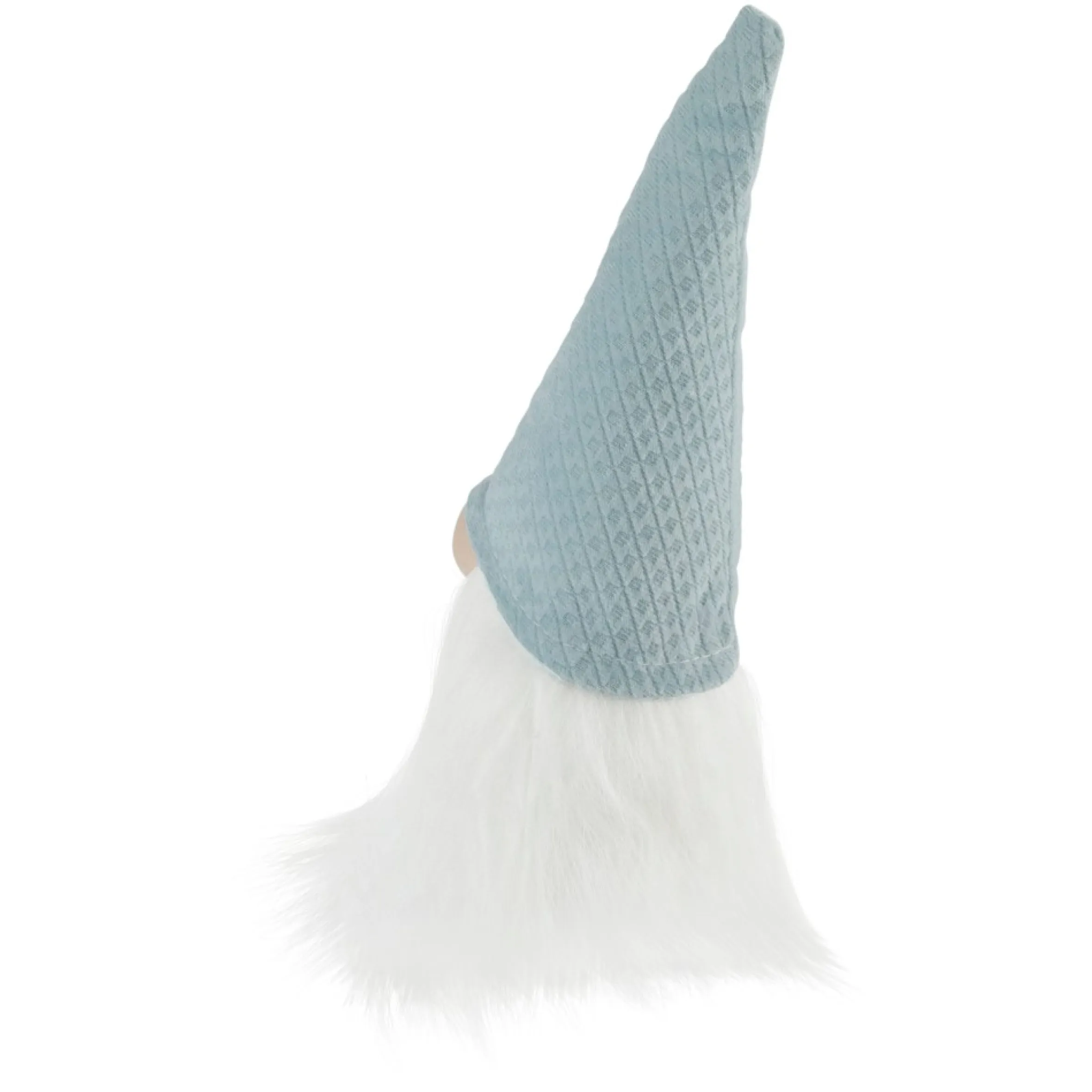 8" Blue Plush Gnome Tabletop Christmas Decoration