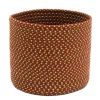 12" Braided Diamond Weave Christmas Storage Basket