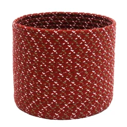16" Braided Sleighbells Christmas Woven Storage Basket