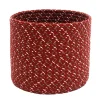 12" Braided Sleighbells Christmas Woven Storage Basket