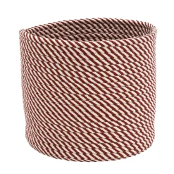 12" Braided Twisted Christmas Woven Storage Basket