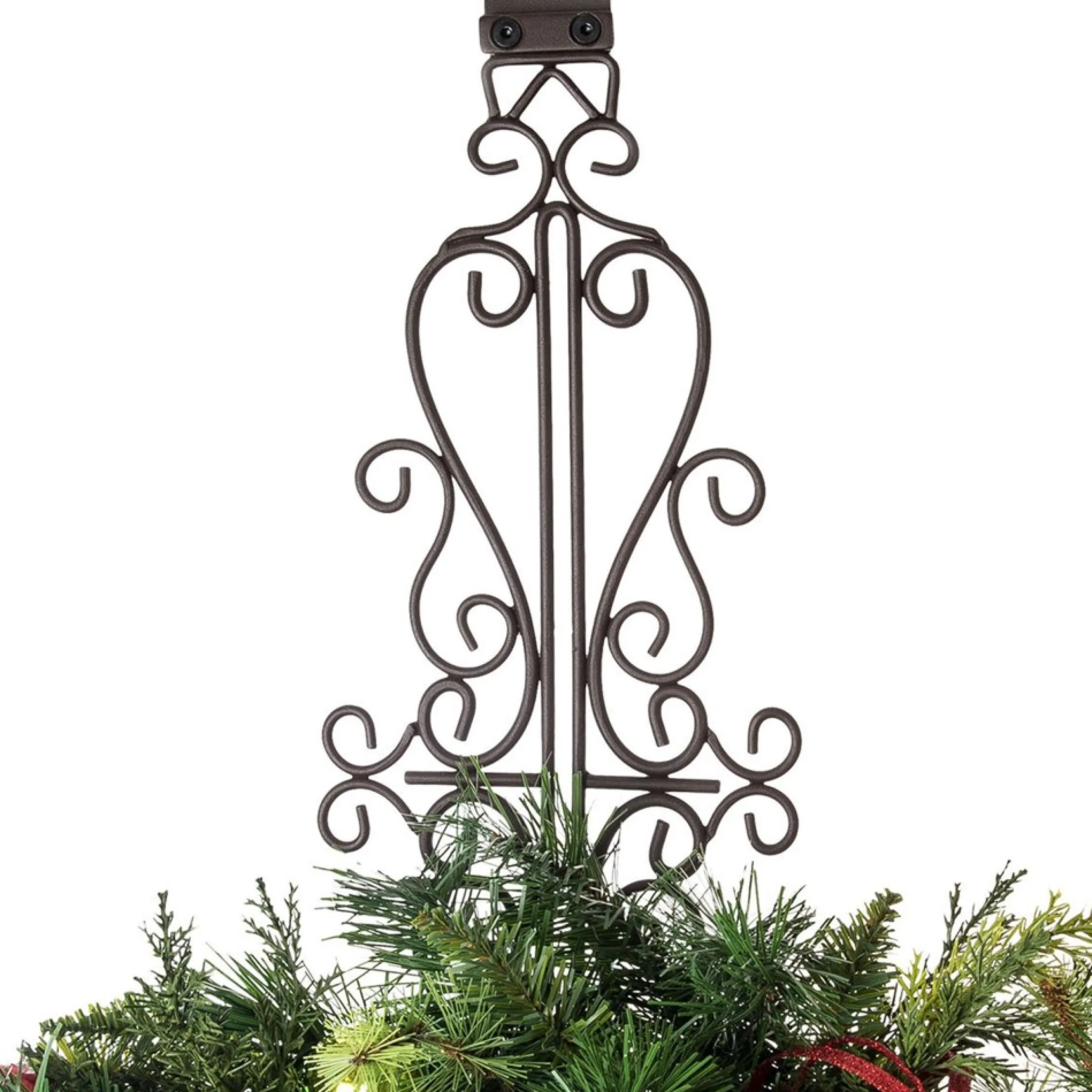 19.5" Bronze Colonial Unique Adjustable Christmas Wreath Hanger