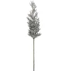 39" Brown And Silver Glittered Artificial Pine Spring Christmas Branch Spray