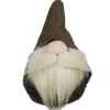 8" Brown And White Big Nose Gnome Santa Christmas Decor