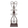 19.25" Brown Iron Adjustable Fireplace Mantle Wreath Hanger