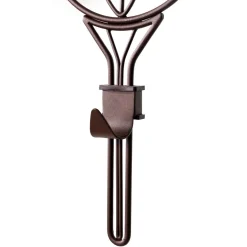 24" Brown Iron Flower Style Adjustable Wreath Hanger