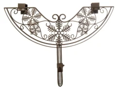 24" Brown Snowflake Adjustable Christmas Wreath Hanger