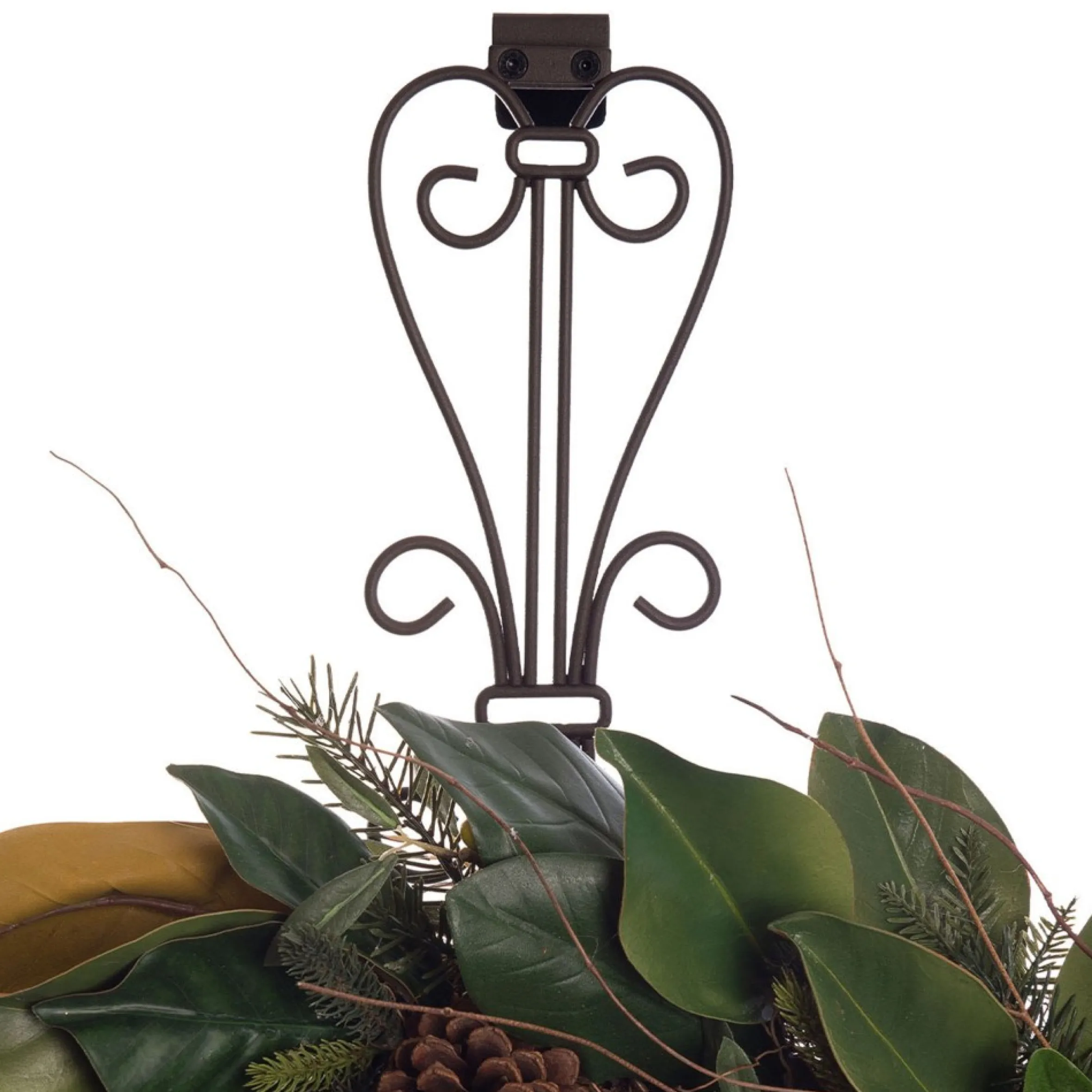 19.5" Brown Unique Adjustable Christmas Wreath Hanger