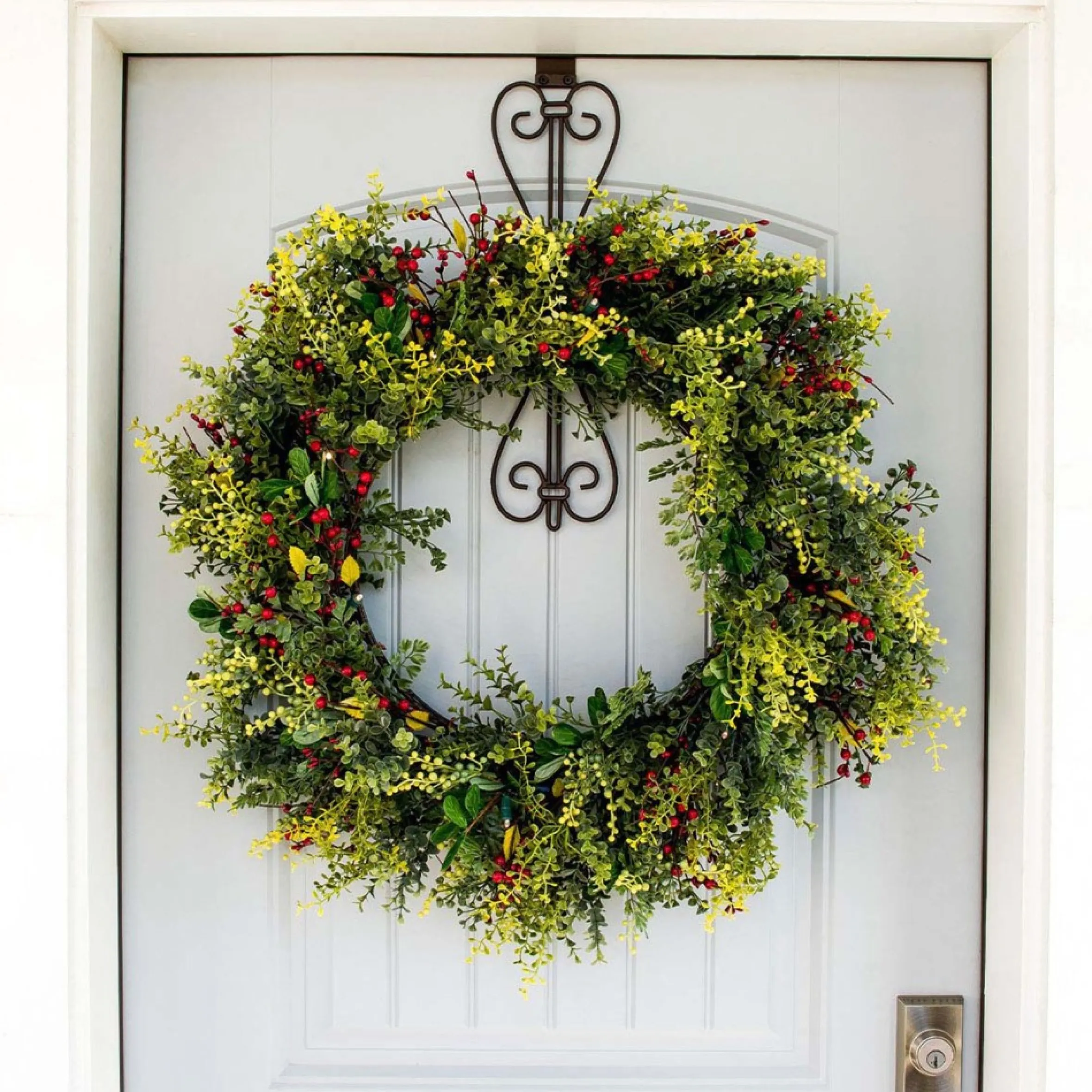 19.5" Brown Unique Adjustable Christmas Wreath Hanger