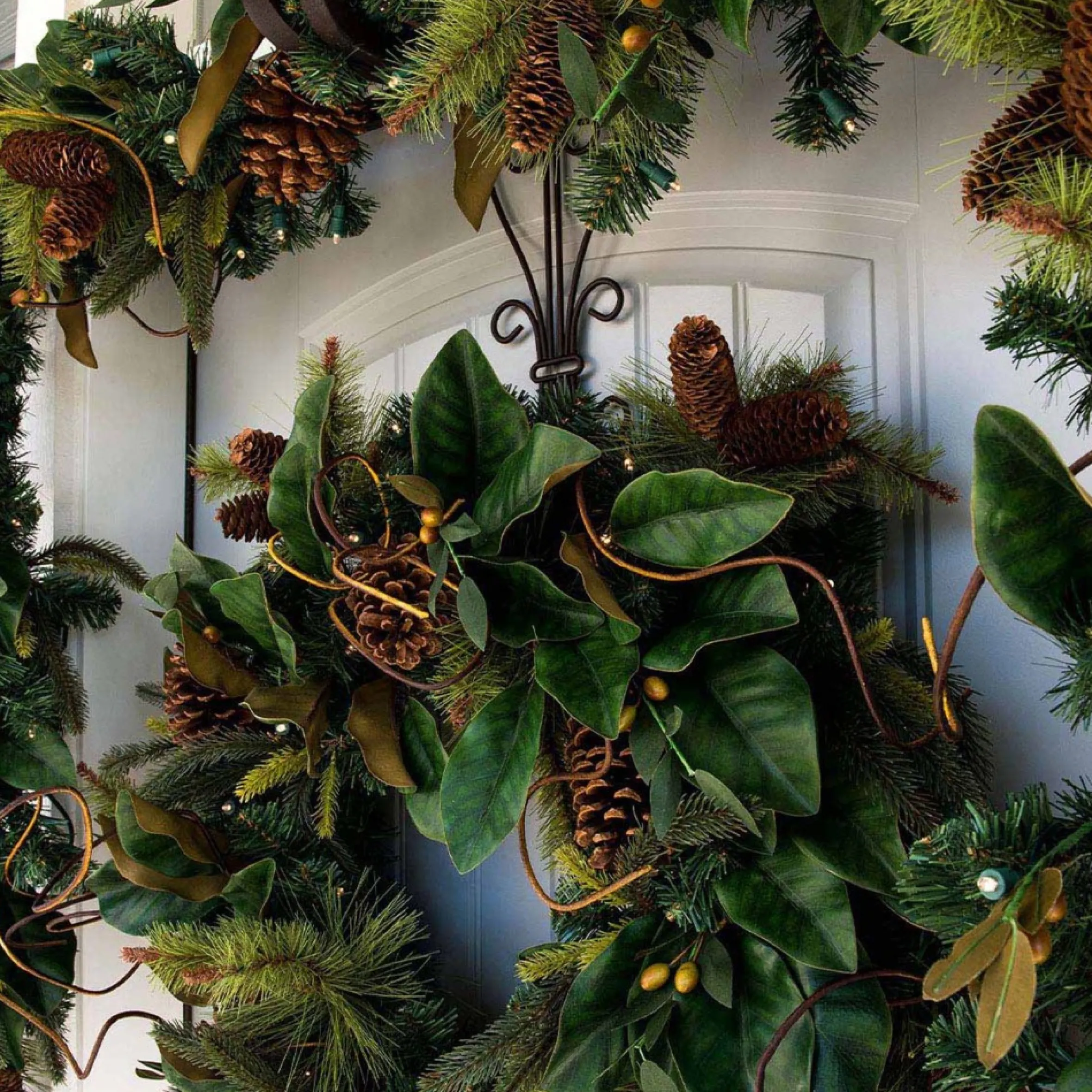 19.5" Brown Unique Adjustable Christmas Wreath Hanger