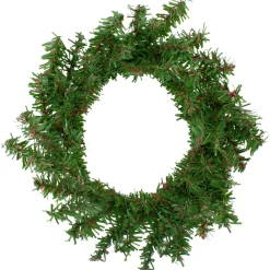 Canadian Pine Artificial Christmas Wreath - 8-Inch, Unlit