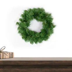 Canadian Pine Mini Artificial Christmas Wreath, 12-Inch, Unlit