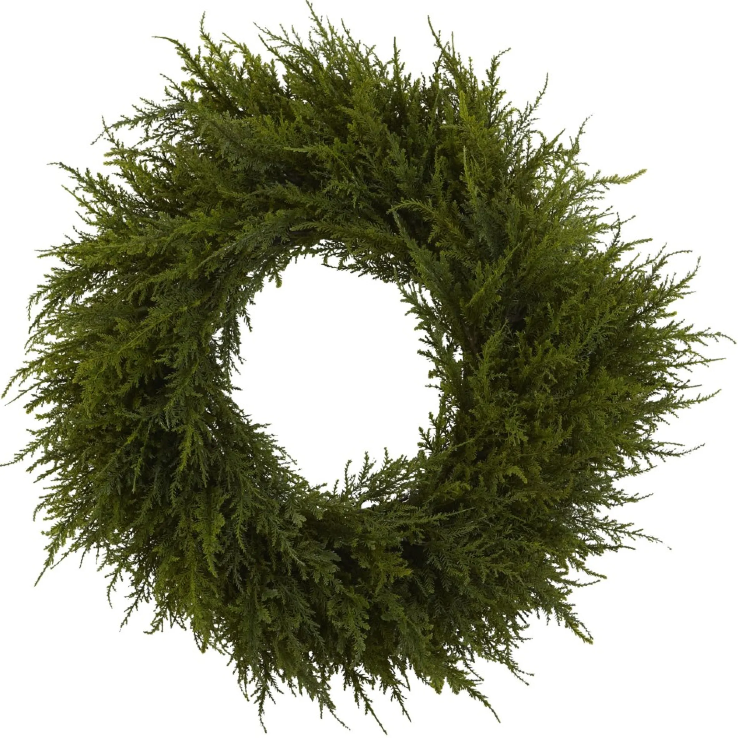 Cedar Artificial Christmas Wreath, 24-Inch, Unlit
