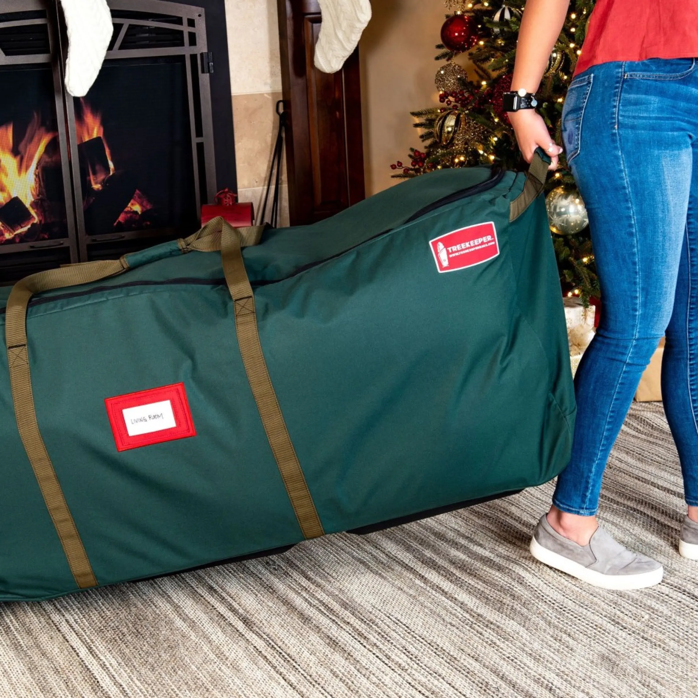 58" Christmas Big Wheel Tree Storage Duffel Bag