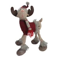 16" Christmas Country Moose Plush
