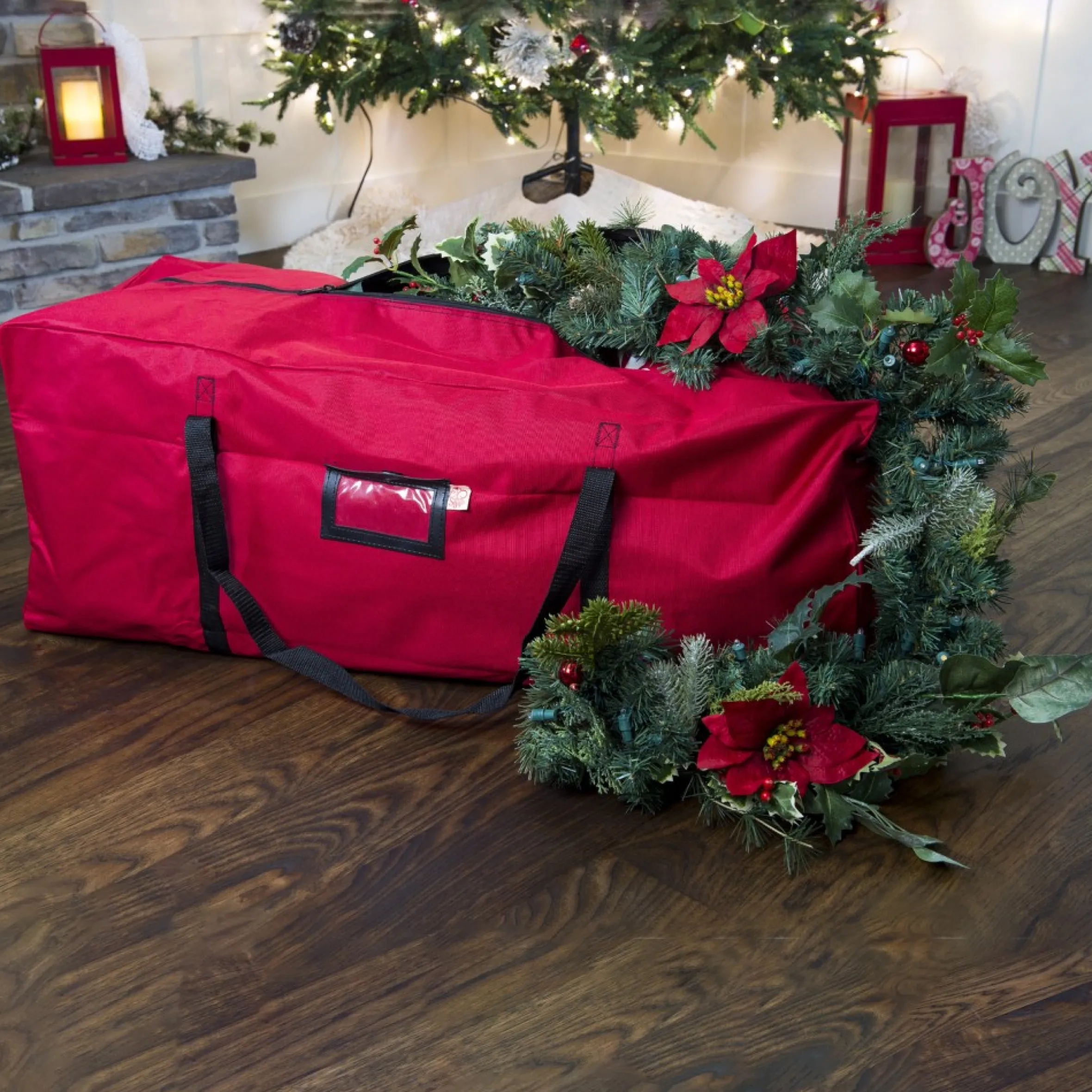 36" Christmas Storage Bag - For Garlands, Trees, Lights, Inflatables And More