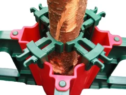 Christmas Tree Stand With Clamping System - For Real Live Trees Up To 10'