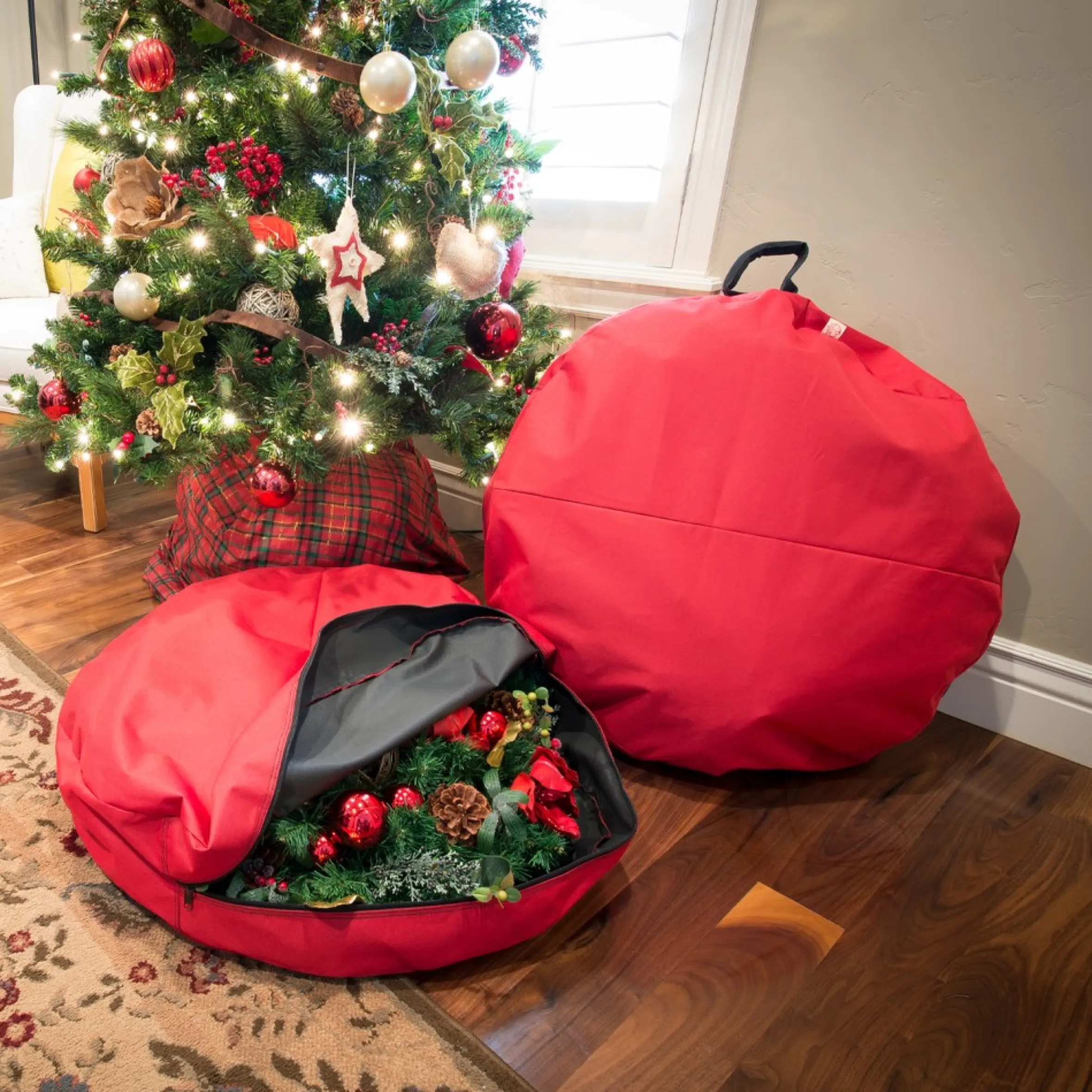 30" Christmas Wreath Direct Suspended Hanging Protective Storage Bag