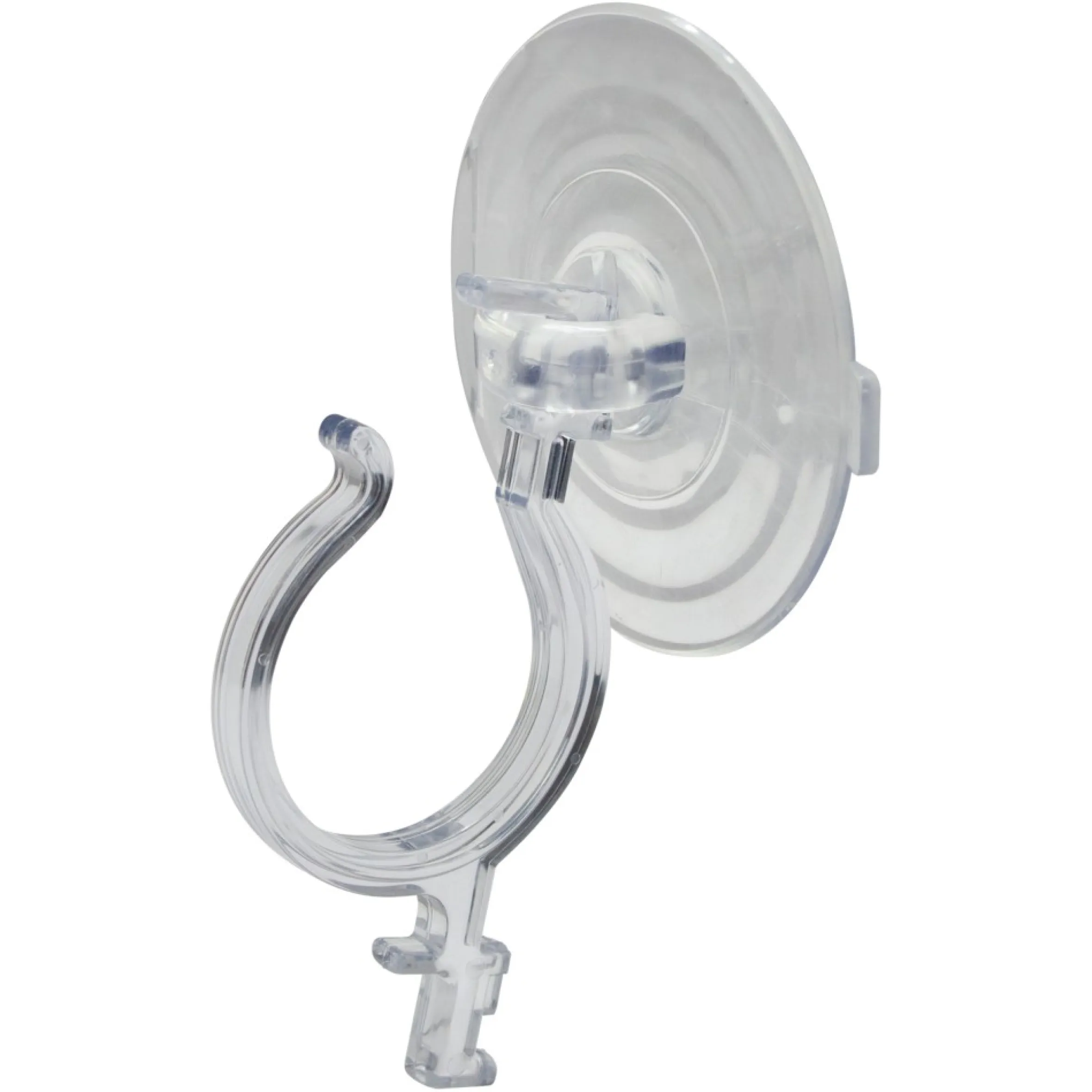 7" Clear Jumbo Suction Cup Christmas Wreath Hook