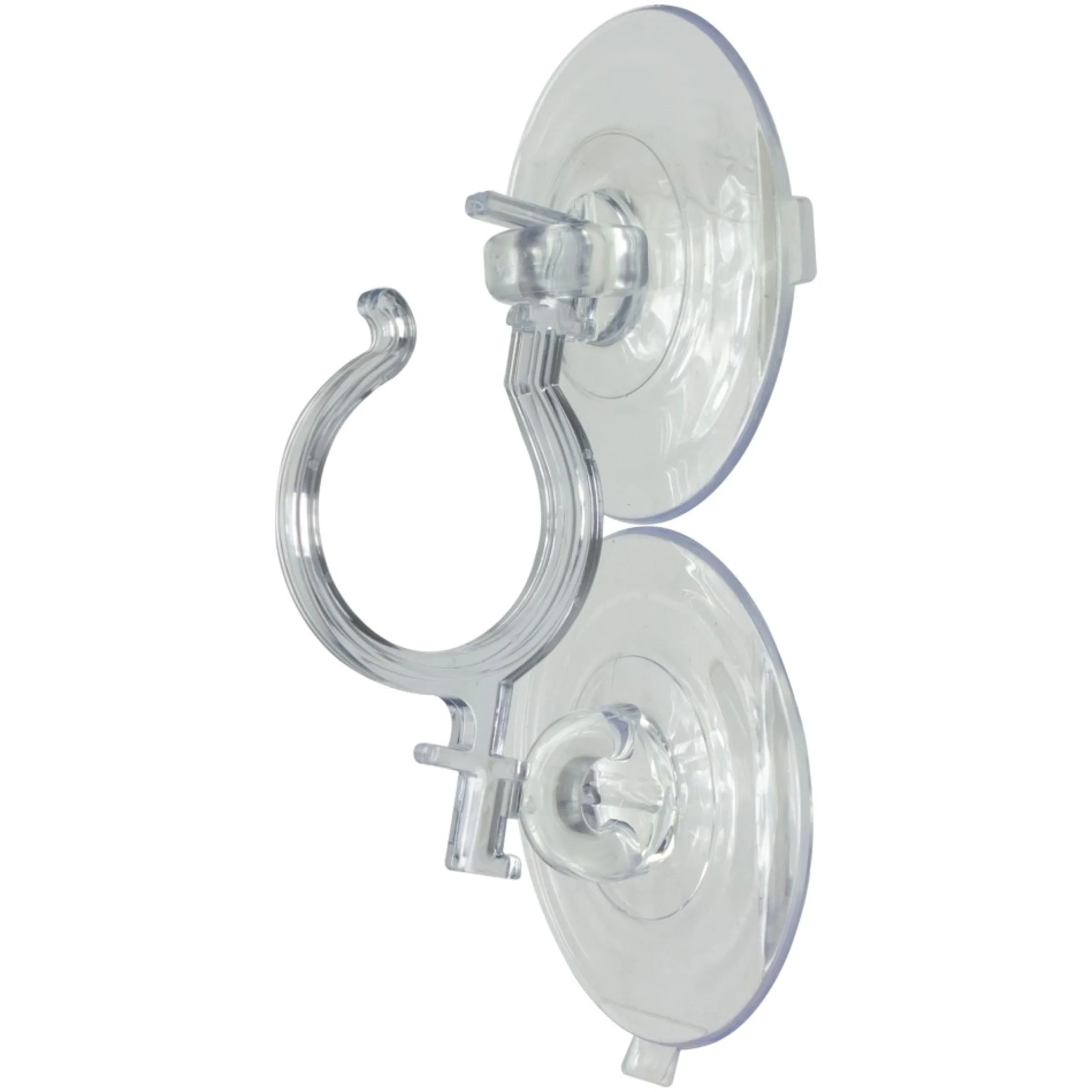 7" Clear Jumbo Suction Cup Christmas Wreath Hook