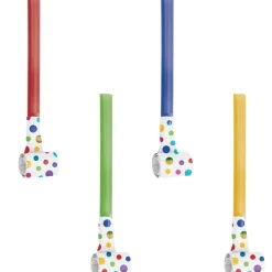 Club Pack Of 48 Blue And Green Foil Blowers 3.25"