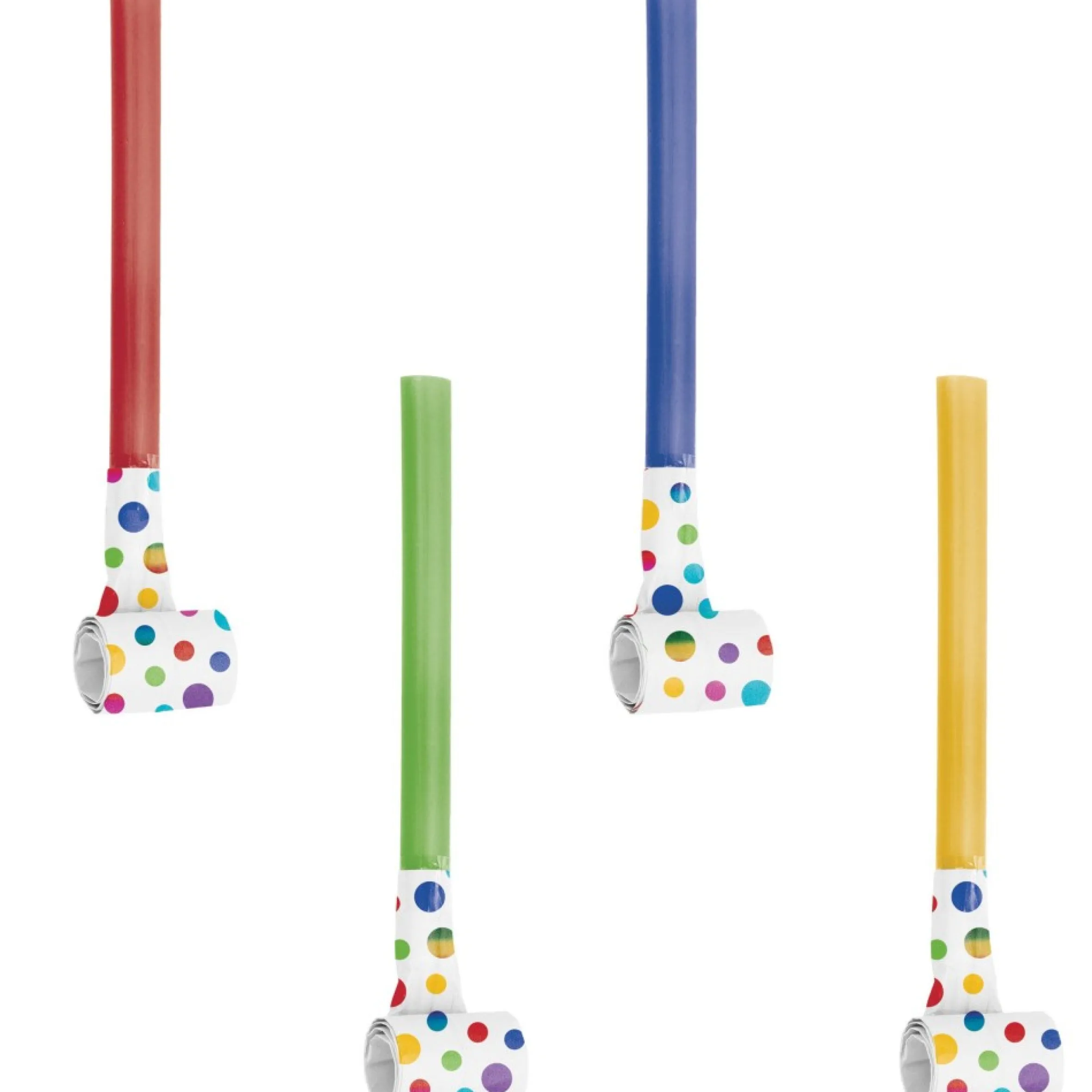 Club Pack Of 48 Blue And Green Foil Blowers 3.25"