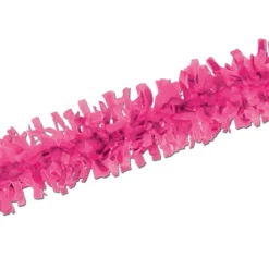 Club Pack Of 24 Bright Pink Festive Tissue Festooning Decorations 25'