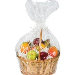 Club Pack Of 12 Clear Christmas And Wedding Large Gift Baskets 24"