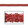 Club Pack Of 12 Festive Metallic Red Foil Tinsel 6-Ply Christmas Garlands 15' - Unlit
