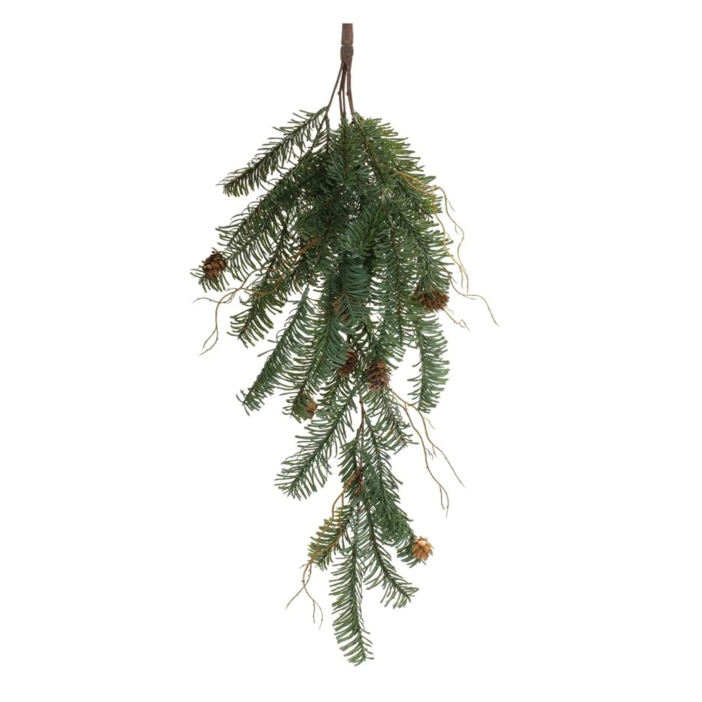 Club Pack Of 12 Green And Brown Pine Cone Artificial Christmas Swags 26"